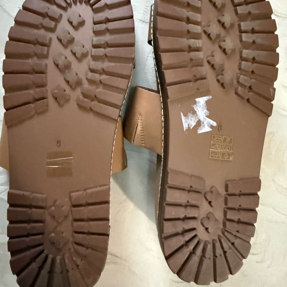 Madewell Women's Brown Slide Sandals Size 8 Leather Straps NWOT - Picture 3 of 5